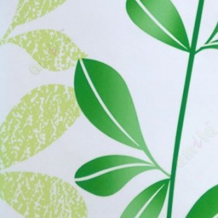 Natural beautiful bright green white color hanging plants long tendril leaf pattern roller blind